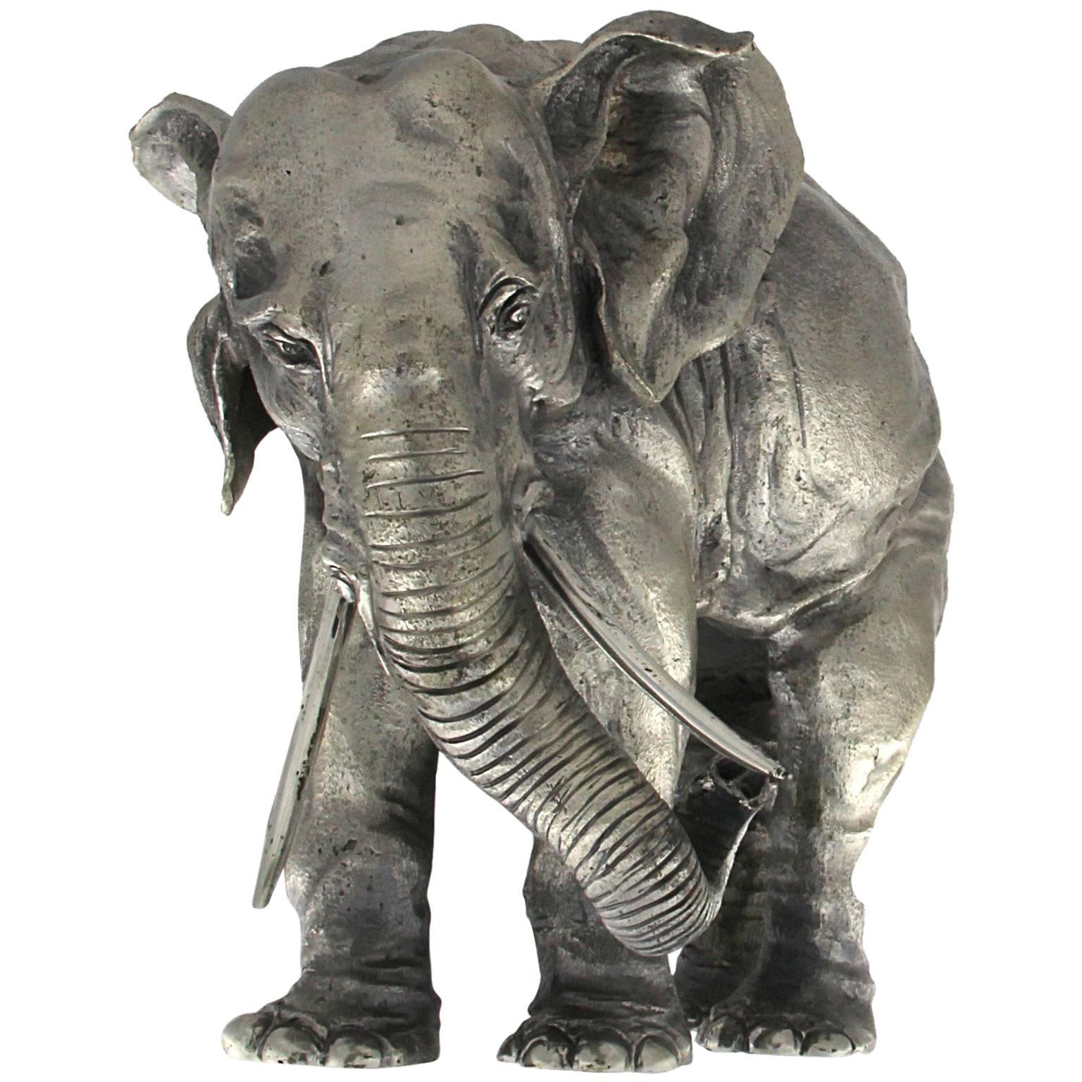 Elefante artesanal de plata