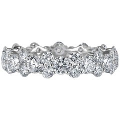 Mark Broumand 3.05 Carat Round Brilliant Cut Diamond Eternity Band