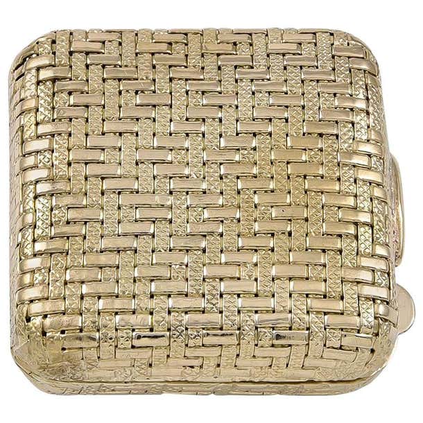 Gold Pill Box For Sale at 1stDibs | gold pill case, antique gold pill ...