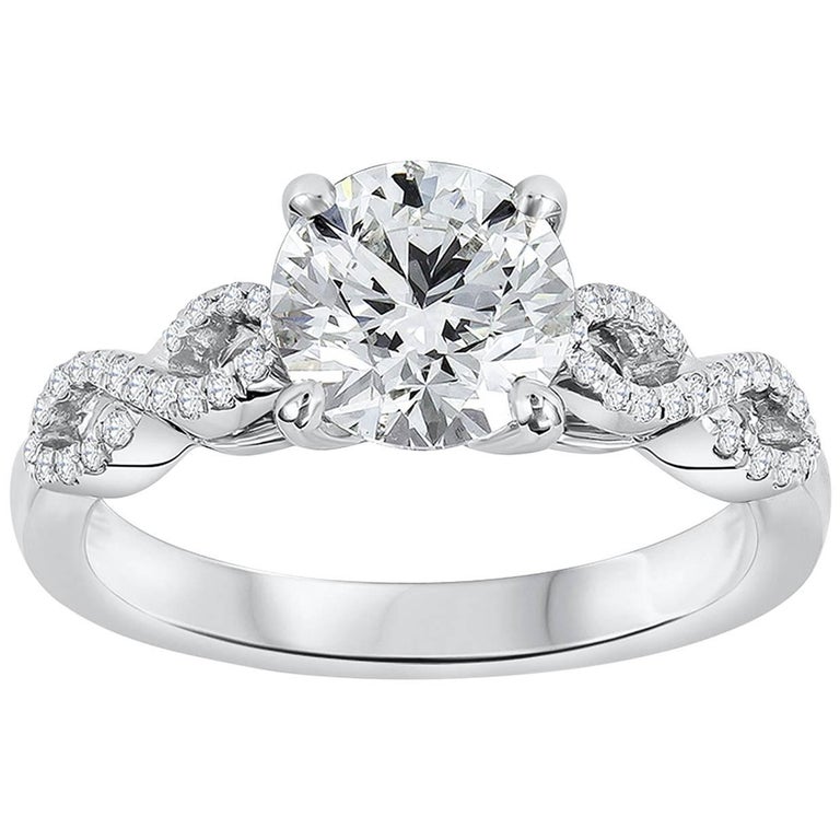 GIA Certified 1.51 Carats Brilliant Round Shape Diamond Infinity