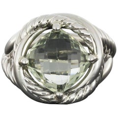 David Yurman Prasiolite Infinity Sterling Silver Cable Ring