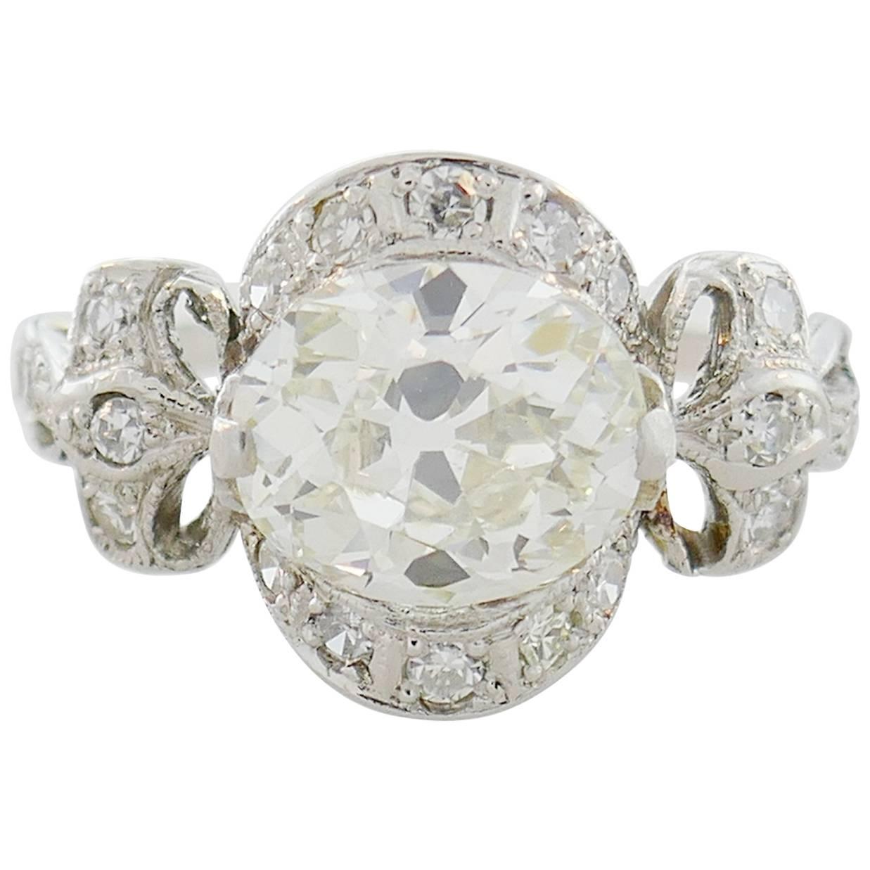 Art Deco Diamond Platinum Ring