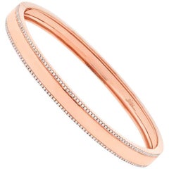 Mark Broumand, bracciale con diamanti rotondi a taglio brillante da 0,47 carati in oro 14 carati