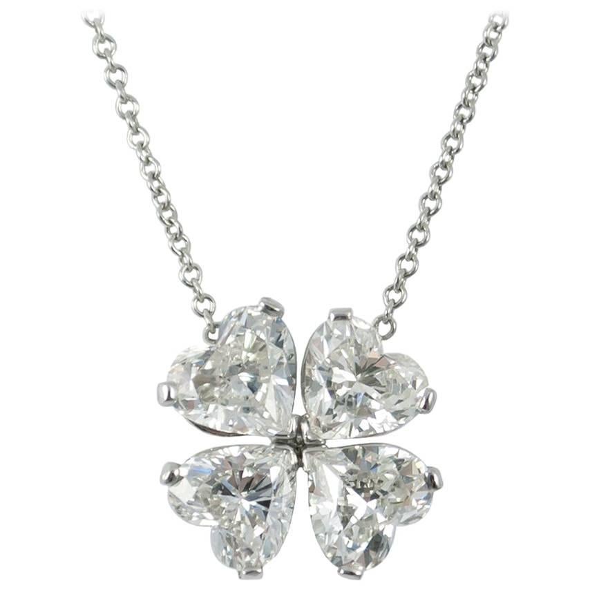Four-Leaf Clover Diamond Pendant by J. Birnbach