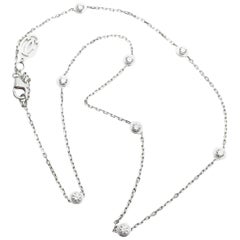 Cartier Diamants Légers Eight Diamond by the Yard Choker Gold Link Necklace