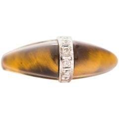 Tiger's Eye Dome Rings