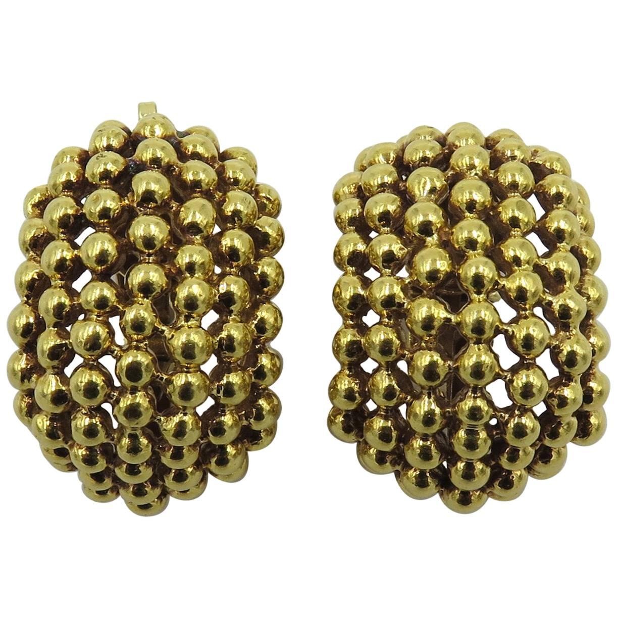 Tiffany & Co.Gold Half Hoop Earrings