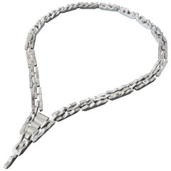 Rey Urban for Åge Fausing Scandinavian Modernist Silver Necklace, Denmark