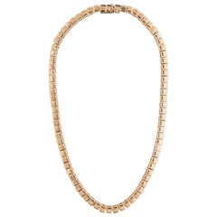 Modern 1940s Gold and Onyx Choker