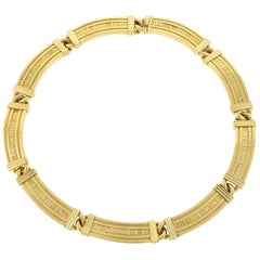 Tiffany & Co. Atlas Collection Necklace 18 Karat Yellow Gold