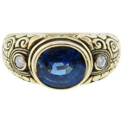 Alex Sepkus Sapphire and Diamond Ring
