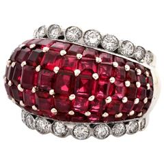 Ruby Diamond Gold Ring 6