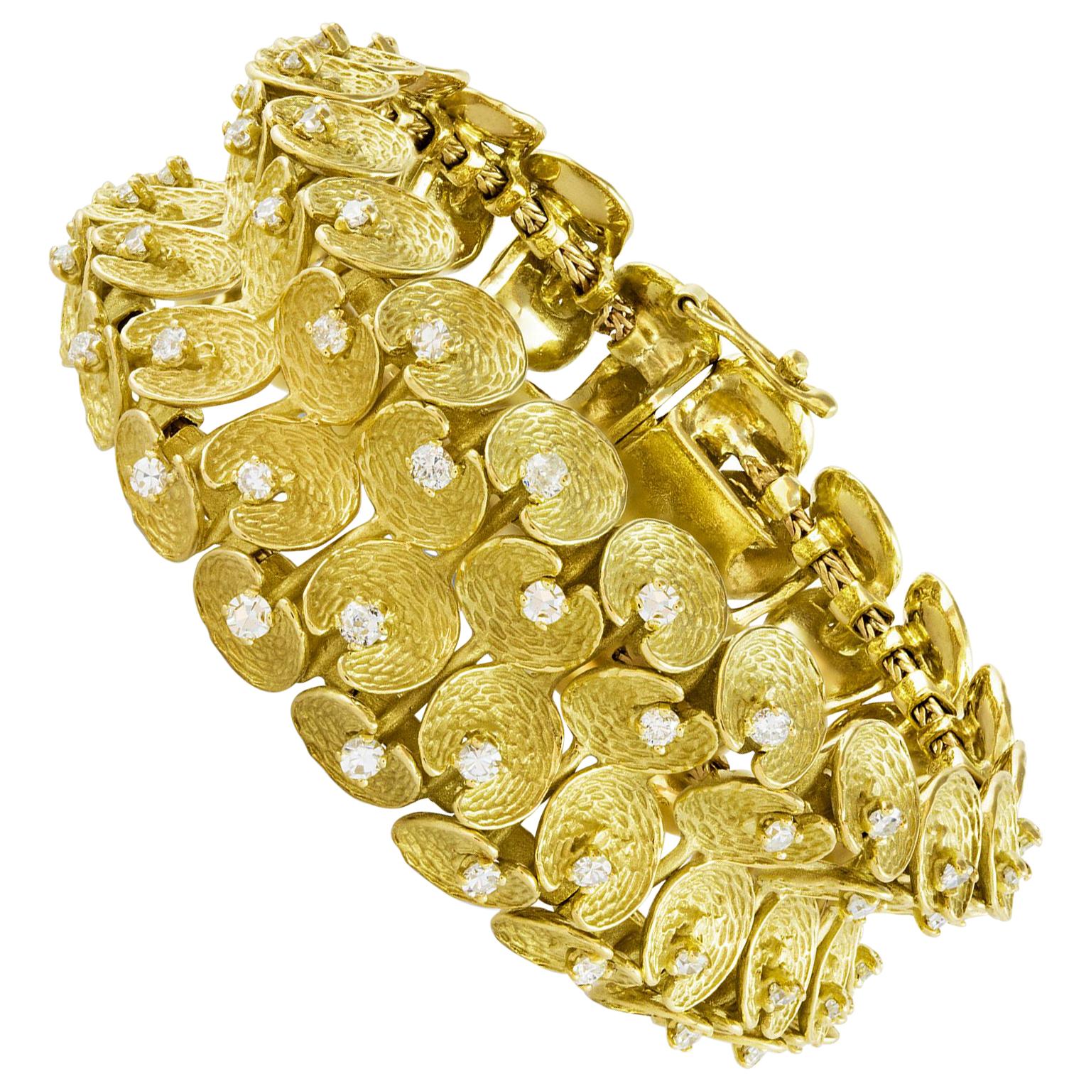 Heritage 18-karat Yellow Gold Chain Bracelet with Diamond main image 1