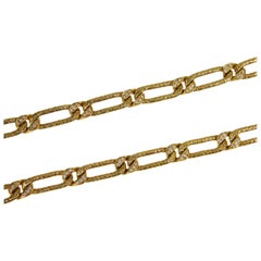 Georges L'enfant for Fred Convertible Gold and Diamond Braided Link Chain
