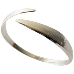David Andersen Sterling Silver Norwegian Modernist Arm Bracelet