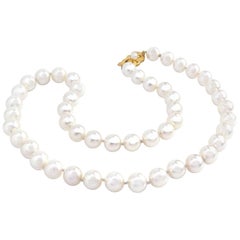 Mikimoto Pearl Sapphire Necklace at 1stdibs