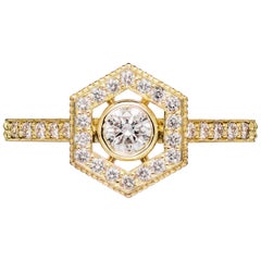 Zoe & Morgan Aretha 18k Yellow Gold Diamond Engagement Ring