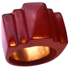 Art Deco Bakelite Ring, circa 1930