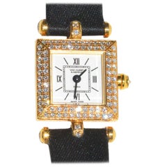 Van Cleef & Arpels yellow gold Diamond Classique quartz Wristwatch