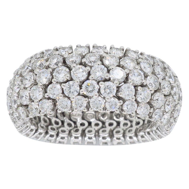 Ruby Diamond Gold Eternity Band For Sale at 1stdibs