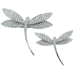 Van Cleef & Arpels Set of Dragonfly Diamond Brooches