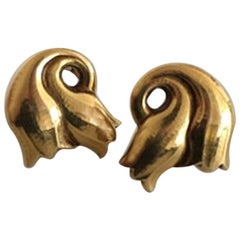 Georg Jensen 18 Karat Gold Earrings ‘Clips’ No 339
