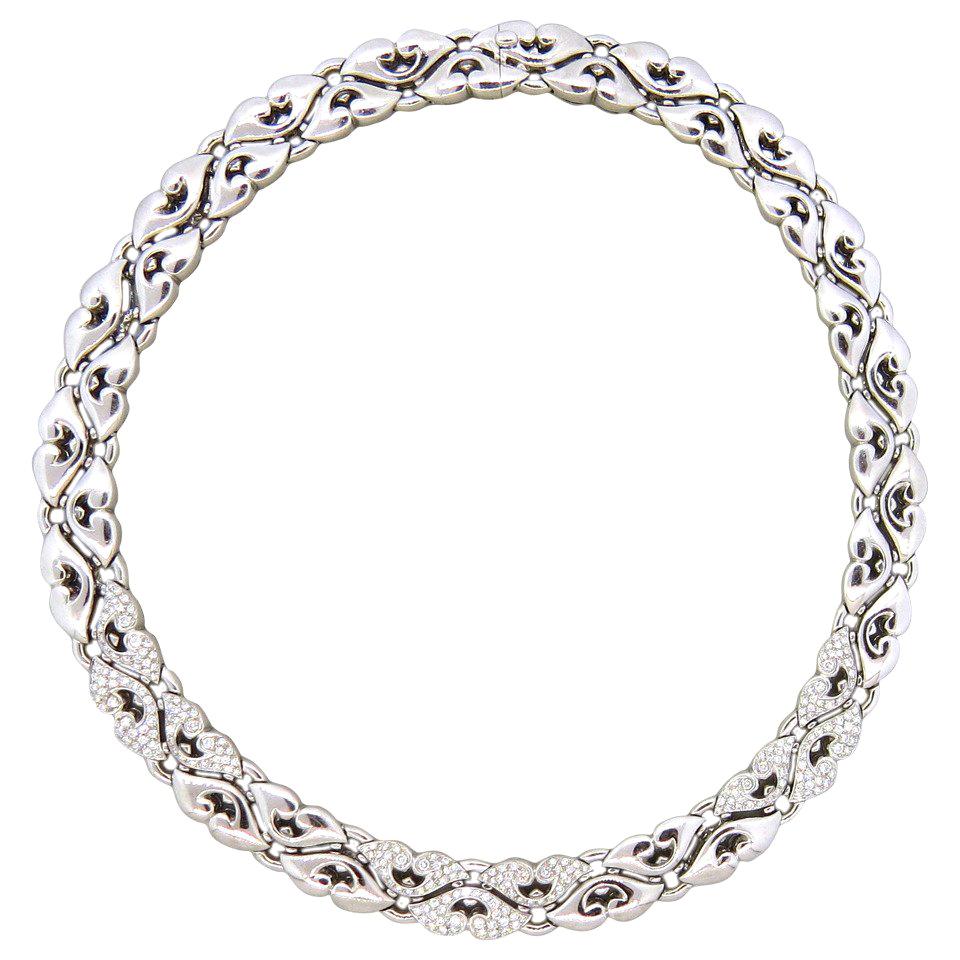 Bulgari Impressive Nuvole Diamond Platinum Necklace