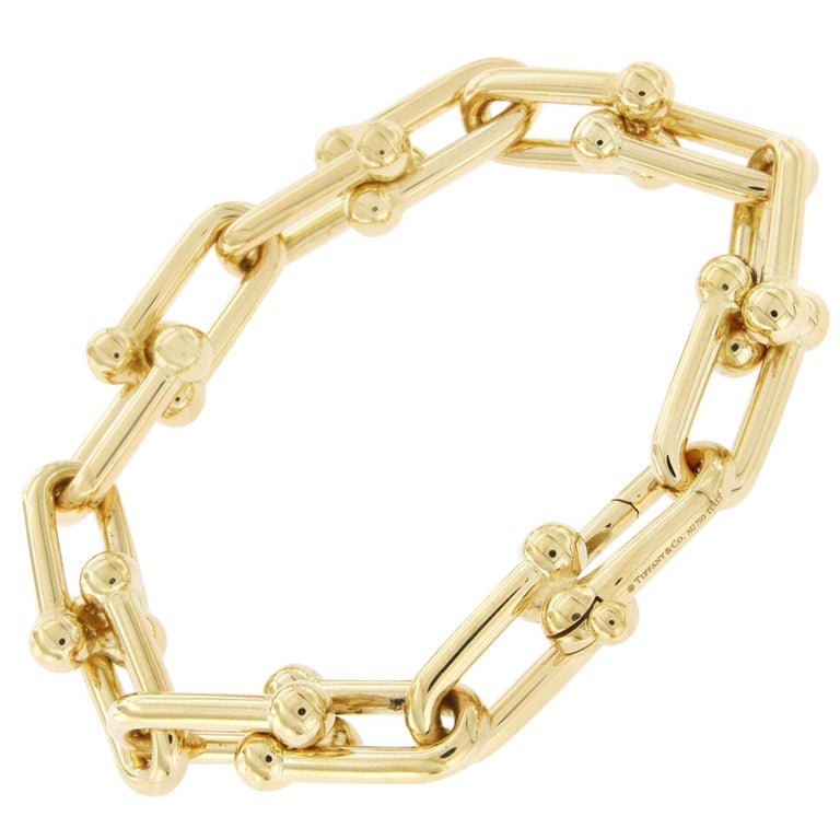 Tiffany and Co. 18 Karat Yellow Gold Hardwear Link Bracelet at 1stdibs