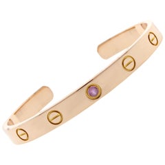 cartier jewelry gold cuff bracelet pink