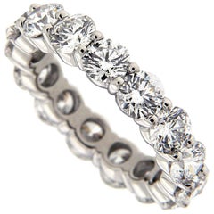 Diamond Platinum Eternity Band 5