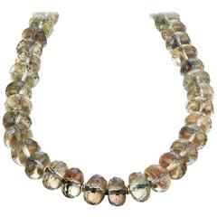 Naomi Sarna Oregon Sunstone Bead Diamond Gold Necklace 8
