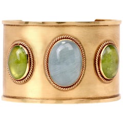 Aquamarine Cuff Bracelets