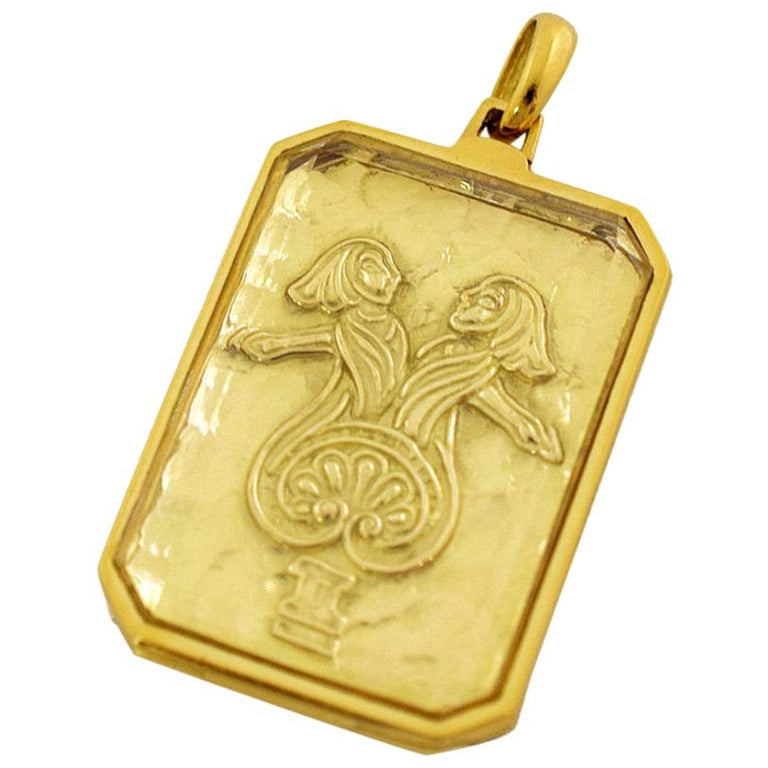 Cartier Zodiac Pendant 1978 at 1stdibs