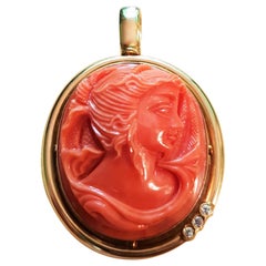 Coral Pendant Necklaces