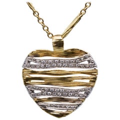 roberto coin diamond gold necklace karat pendant