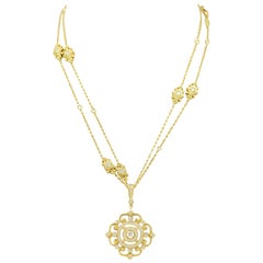Penny Preville Necklace in 18 Karat Yellow Gold with Diamonds