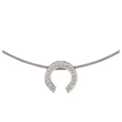 White Diamond Drop Necklaces