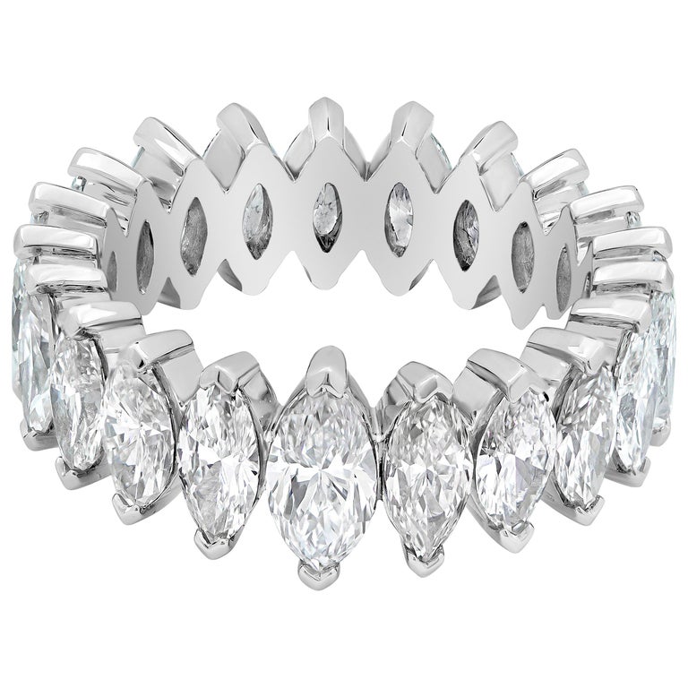 marquise cut eternity band