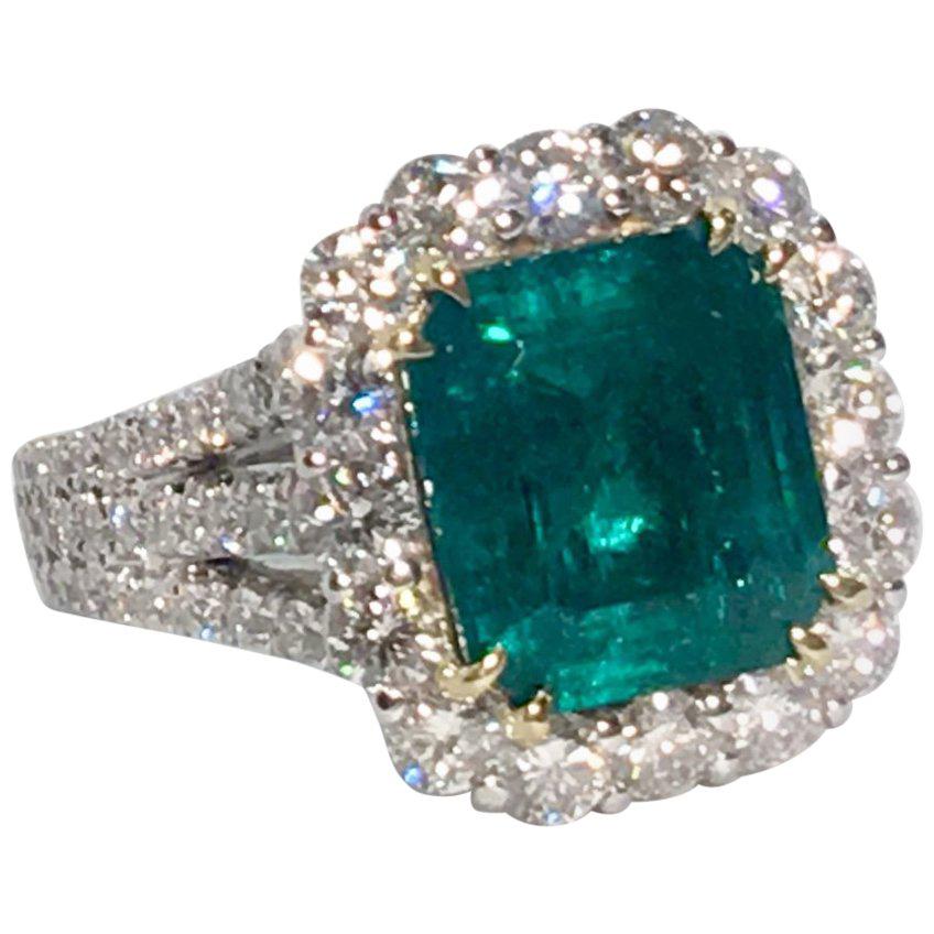 Garilina High-end Fashion Ring Female Factory Direct Supply Emerald Silver Ring Classic Wedding Ring for Women R2266