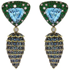 White Diamond Clip-on Earrings