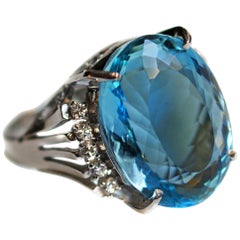 Aquamarine Fashion Rings
