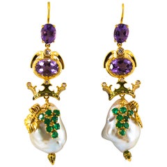 Emerald Stud Earrings