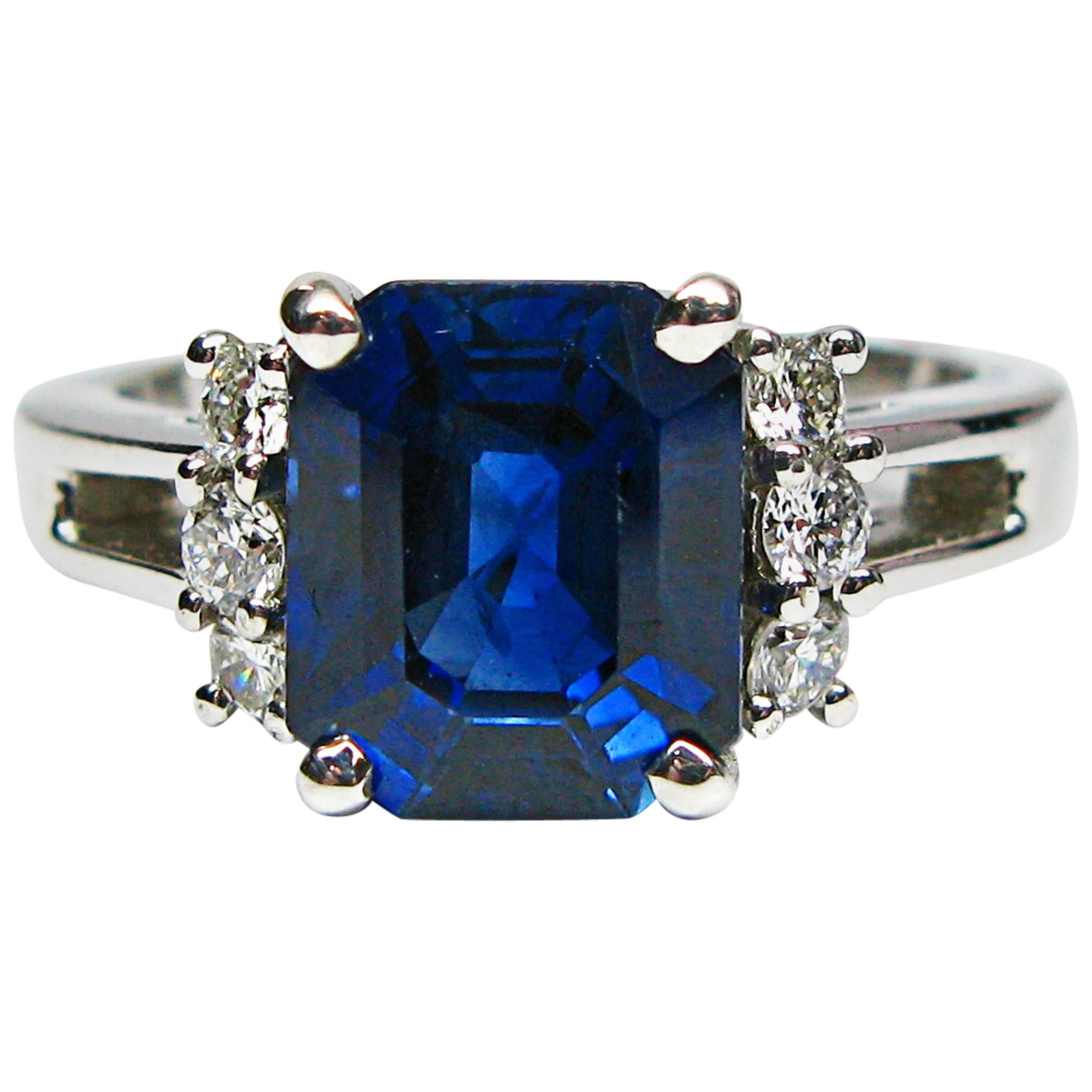 Kurt Wayne Sapphire and Diamond Ring