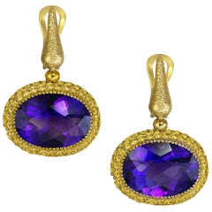 Amethyst Drop Earrings