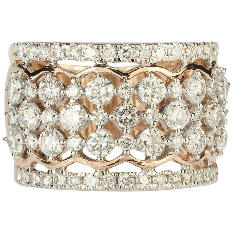 Huge 1960s Gold Fashion Ring at 1stdibs