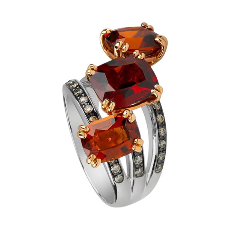 Zorab Creation Spessartite Garnet Triplet Harvest Ring