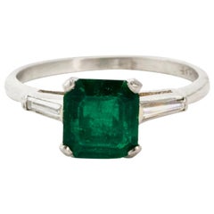 Emerald Solitaire Rings