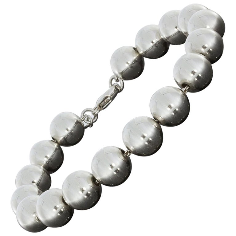 Tiffany And Co Hardwear Sterling Silver Bead Ball Bracelet For Tiffany Co Hardwear Sterling Silver Bead Ball Bracelet For