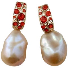 Pearl Lever-Back Earrings