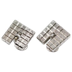 Chopard Ice Cube 18 Karat White Gold Earrings with Diamonds